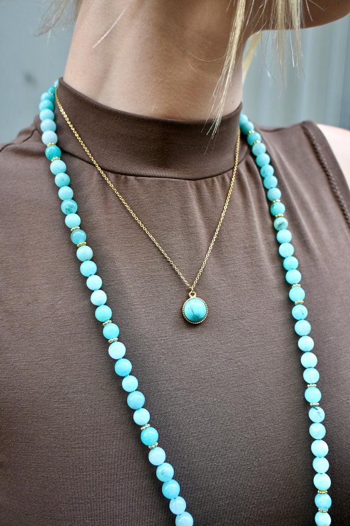 OCEAN | Blue Chalcedony Mala