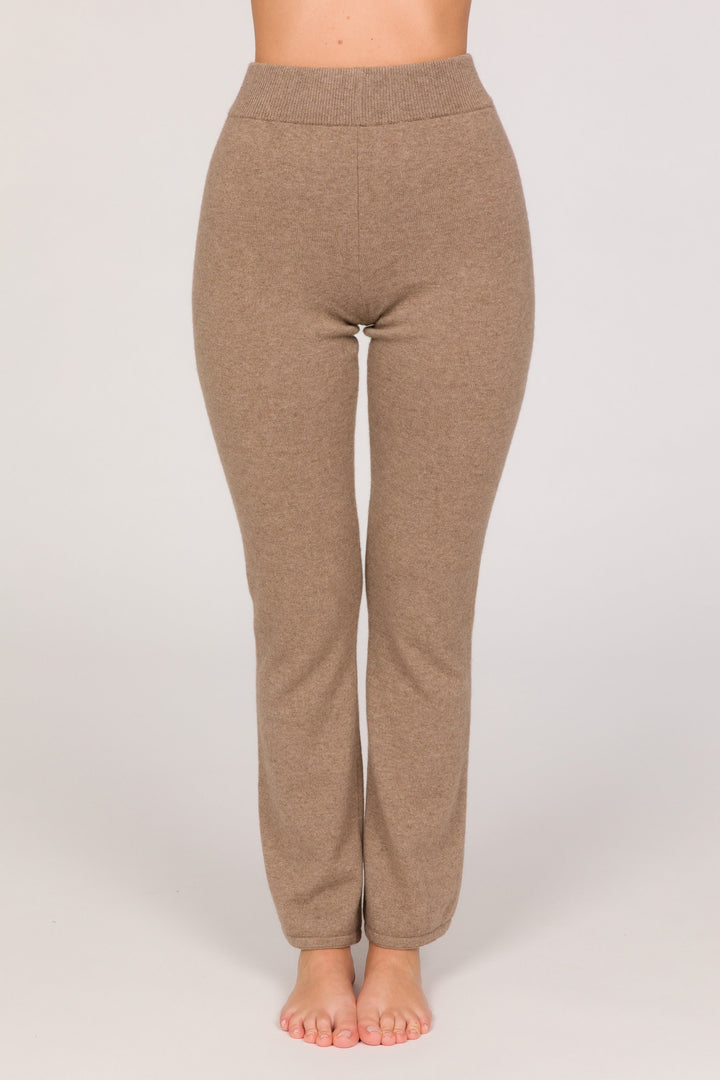 Guru Eco-Cashmere High Waist Pants - Dark Beige
