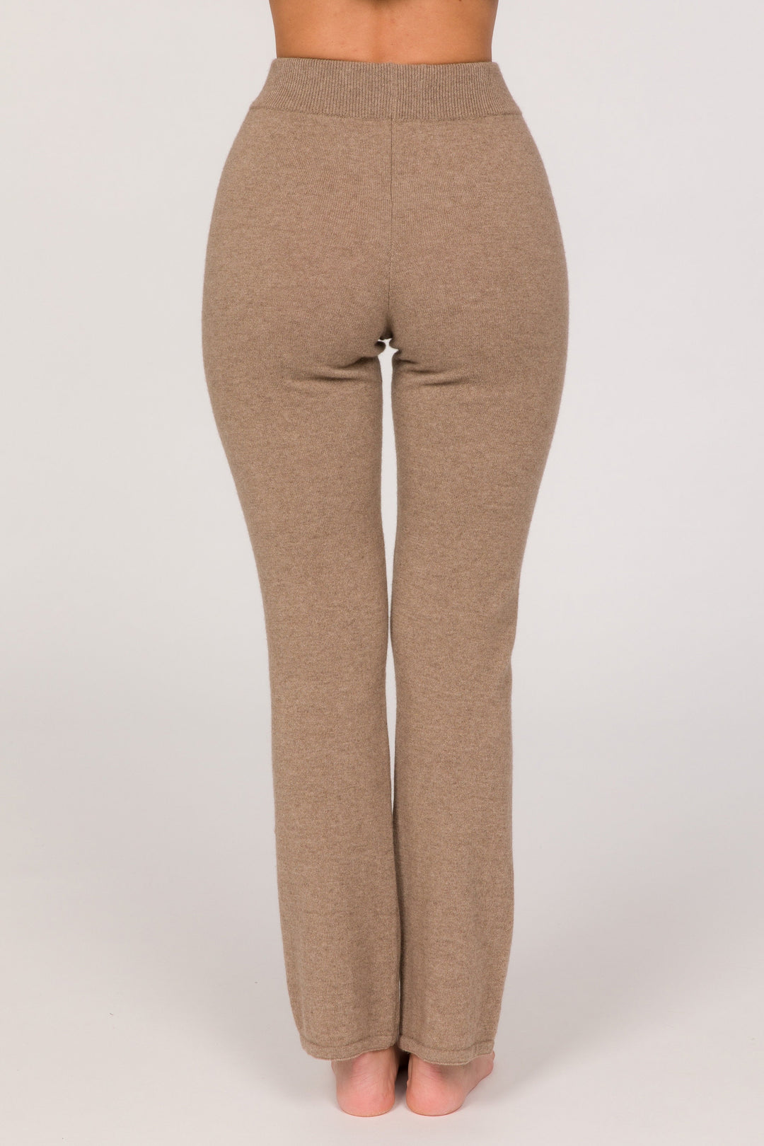 Guru Eco-Cashmere High Waist Pants - Dark Beige