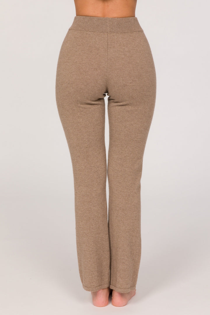 Guru Eco-Cashmere High Waist Pants - Dark Beige